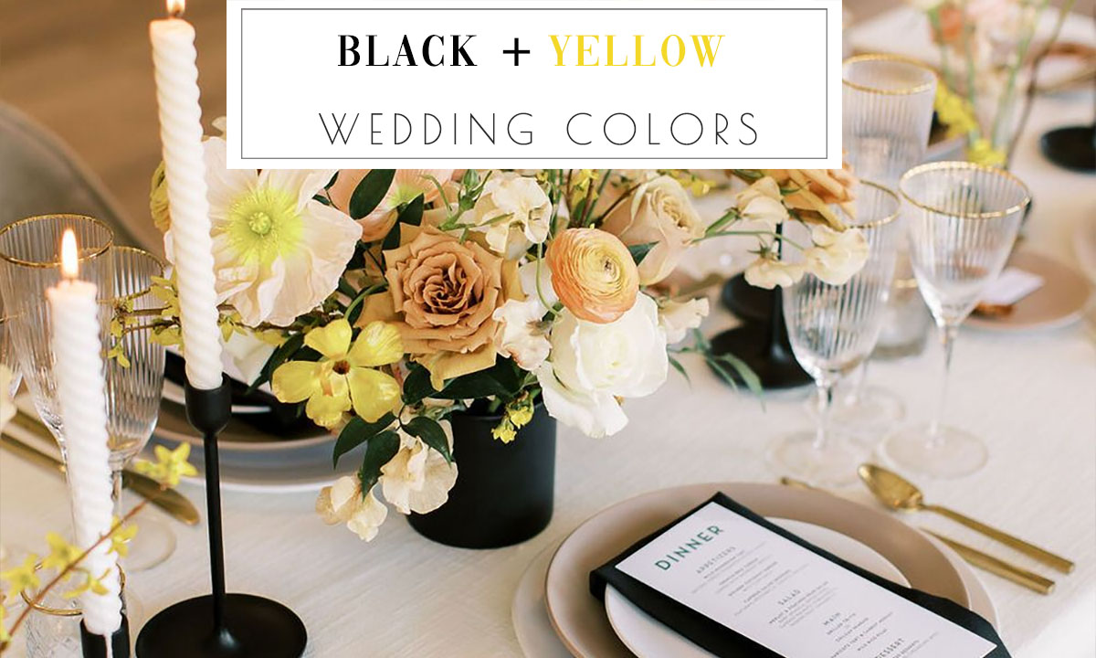 Black and Yellow Wedding Color