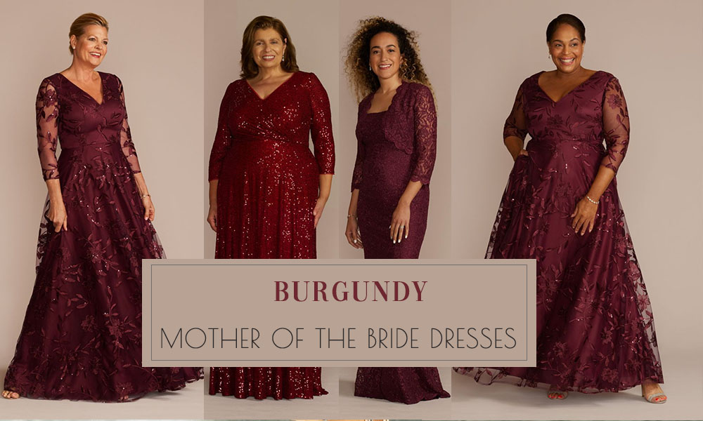 Burgundy Mother Of The Bride Dresses